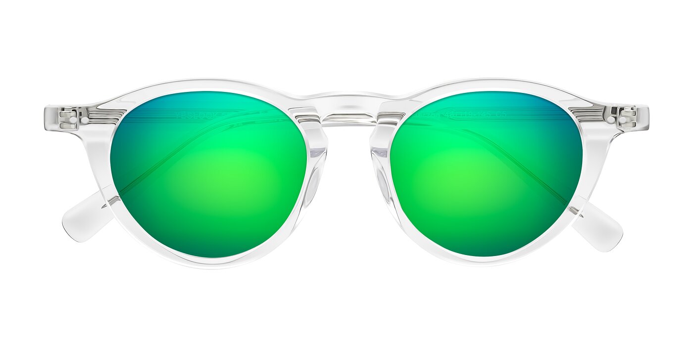 Herzog - Clear Flash Mirrored Sunglasses