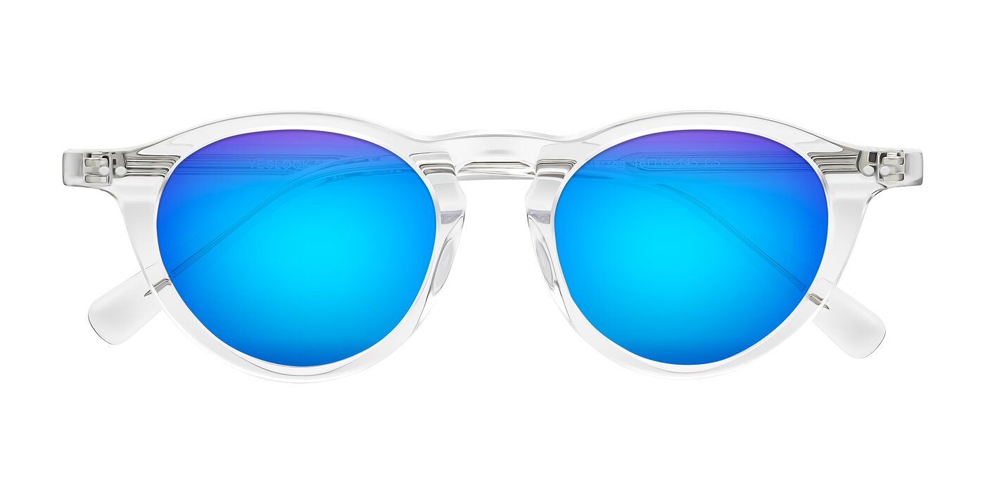 Herzog - Clear Flash Mirrored Sunglasses