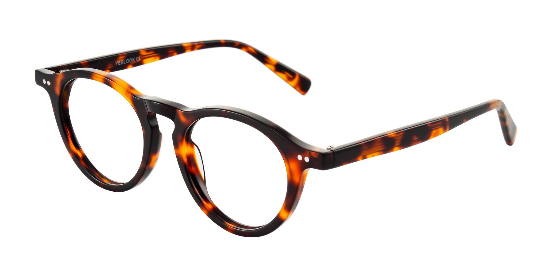 Angle of Herzog in Tortoise with Clear Eyeglass Lenses