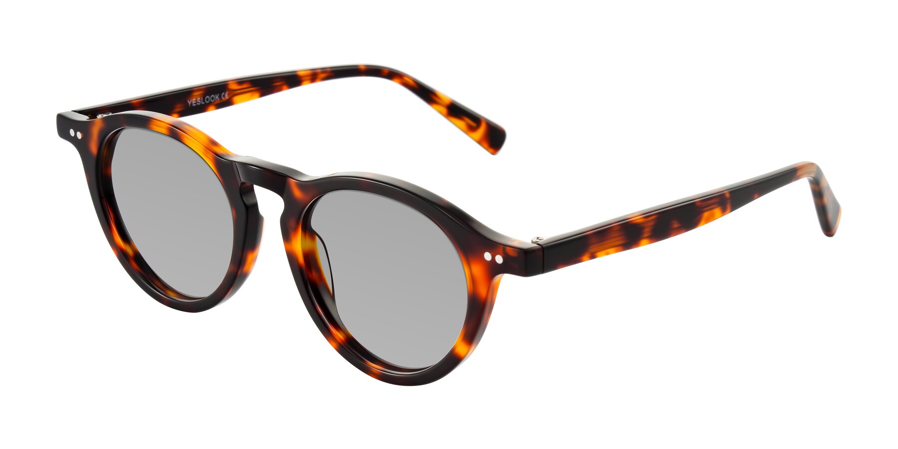 Angle of Herzog in Tortoise with Light Gray Tinted Lenses