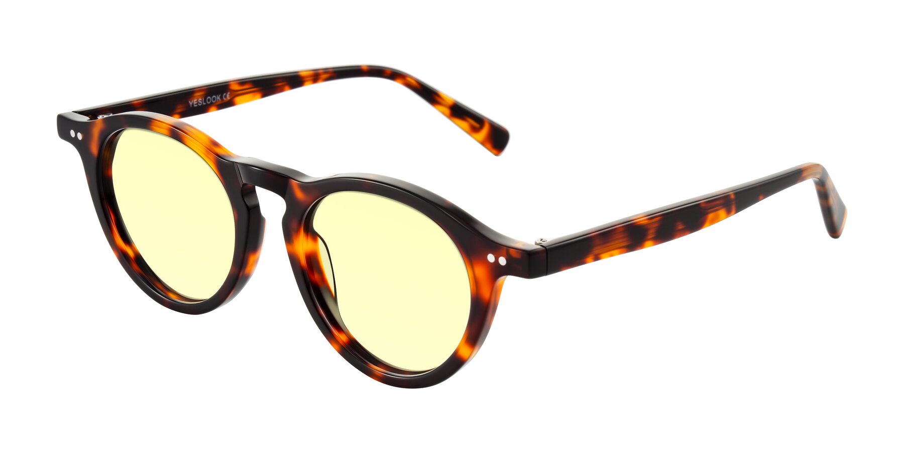 Angle of Herzog in Tortoise with Light Yellow Tinted Lenses