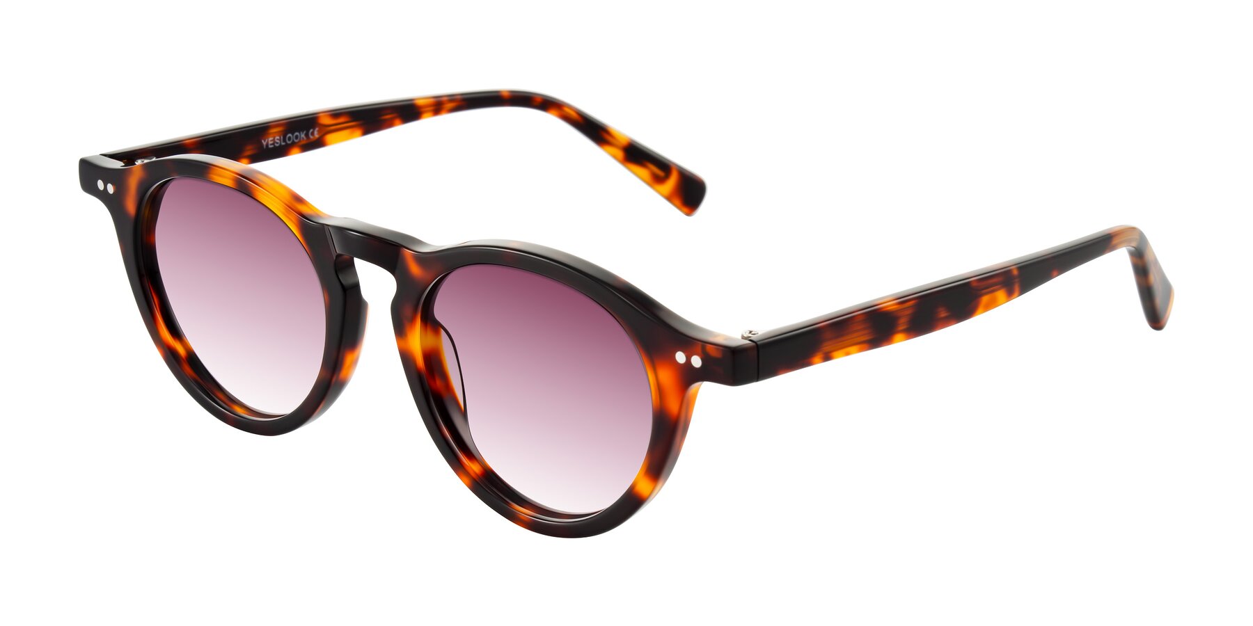 Angle of Herzog in Tortoise with Wine Gradient Lenses
