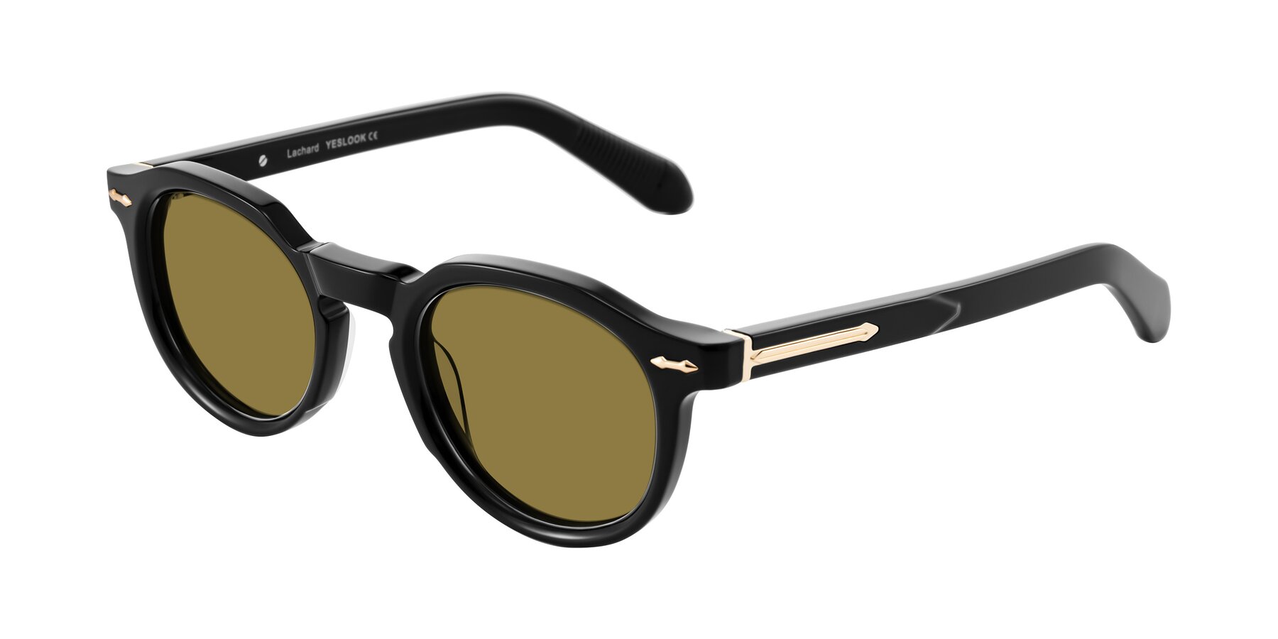 Angle of Lachard in Black with Brown Polarized Lenses