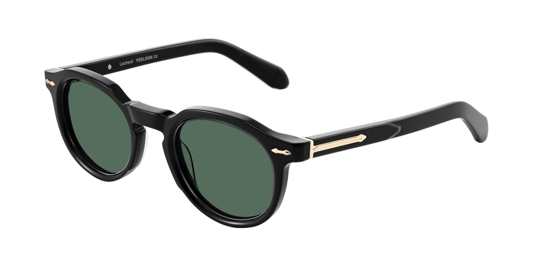 Angle of Lachard in Black with Green Polarized Lenses
