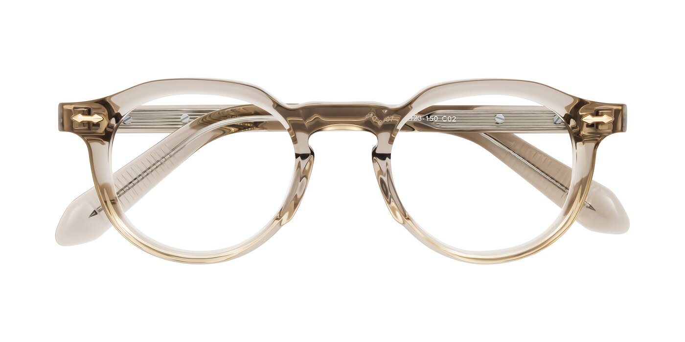 Lachard - Transparent Brown Eyeglasses