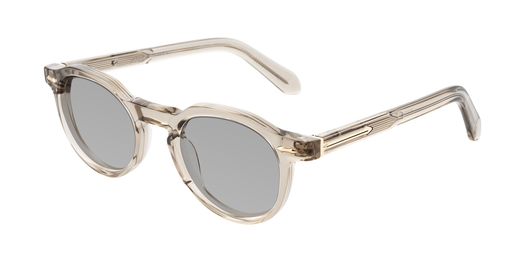 Angle of Lachard in Transparent Brown with Light Gray Tinted Lenses