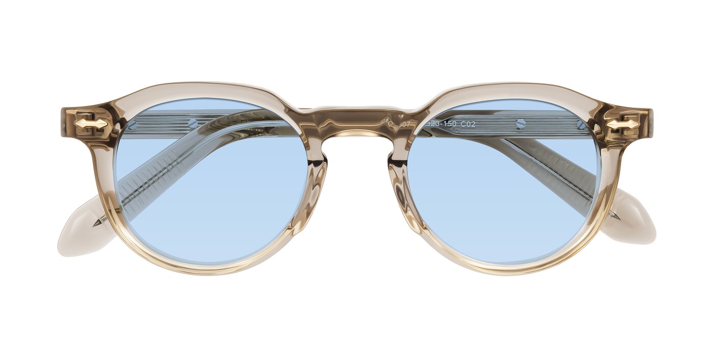 Lachard - Transparent Brown Tinted Sunglasses