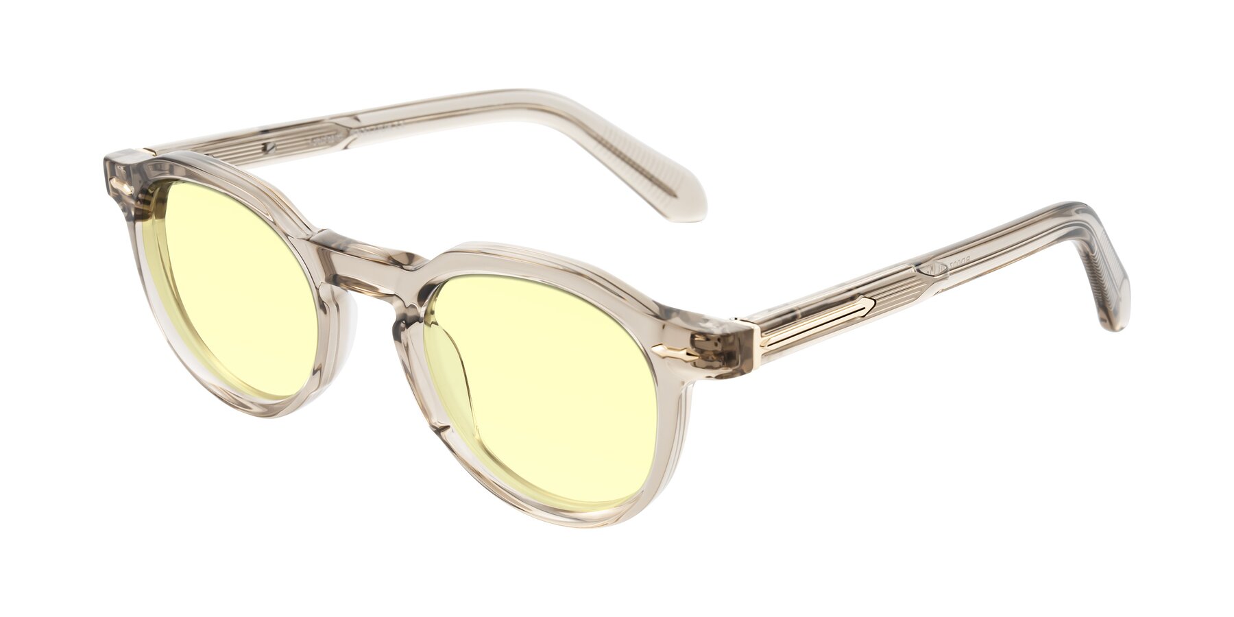 Angle of Lachard in Transparent Brown with Light Yellow Tinted Lenses