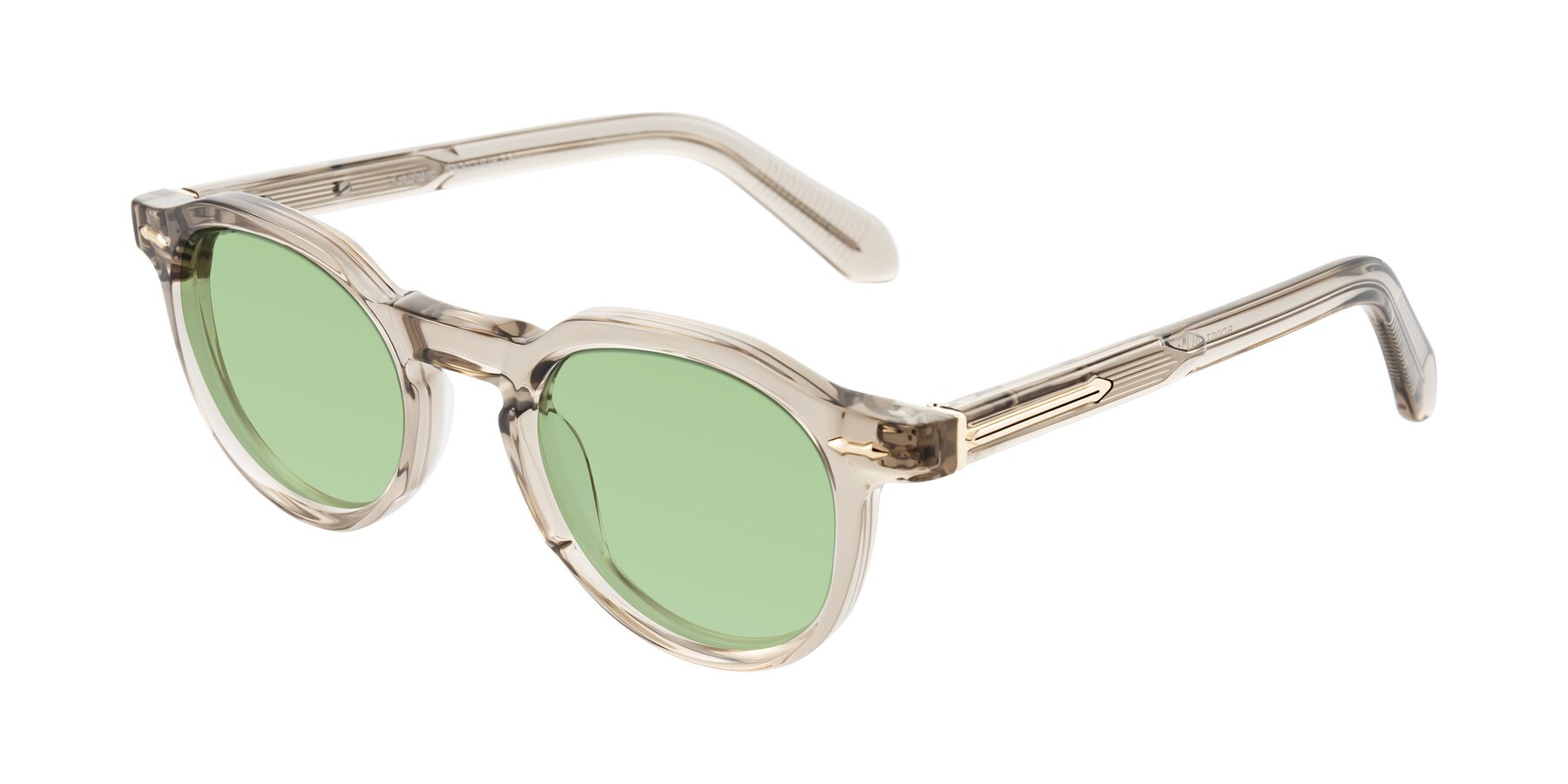 Angle of Lachard in Transparent Brown with Medium Green Tinted Lenses