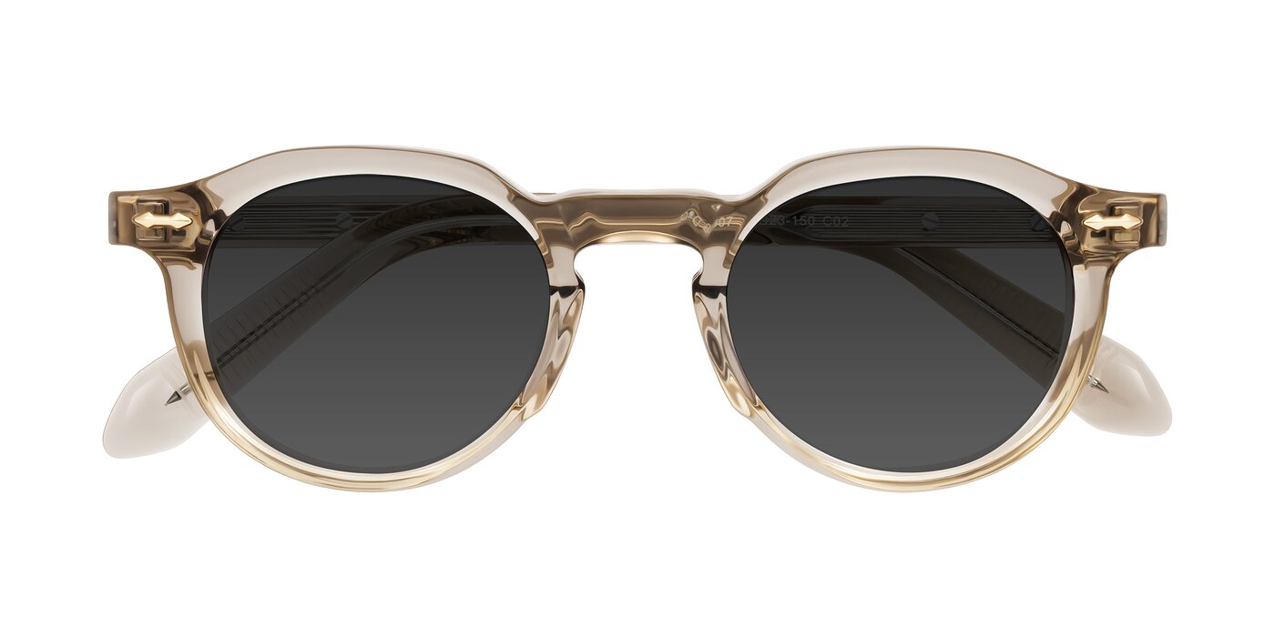 Lachard - Transparent Brown Tinted Sunglasses
