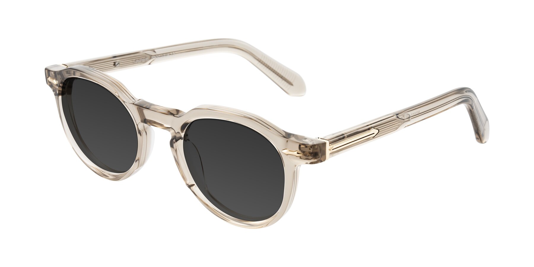 Angle of Lachard in Transparent Brown with Gray Tinted Lenses