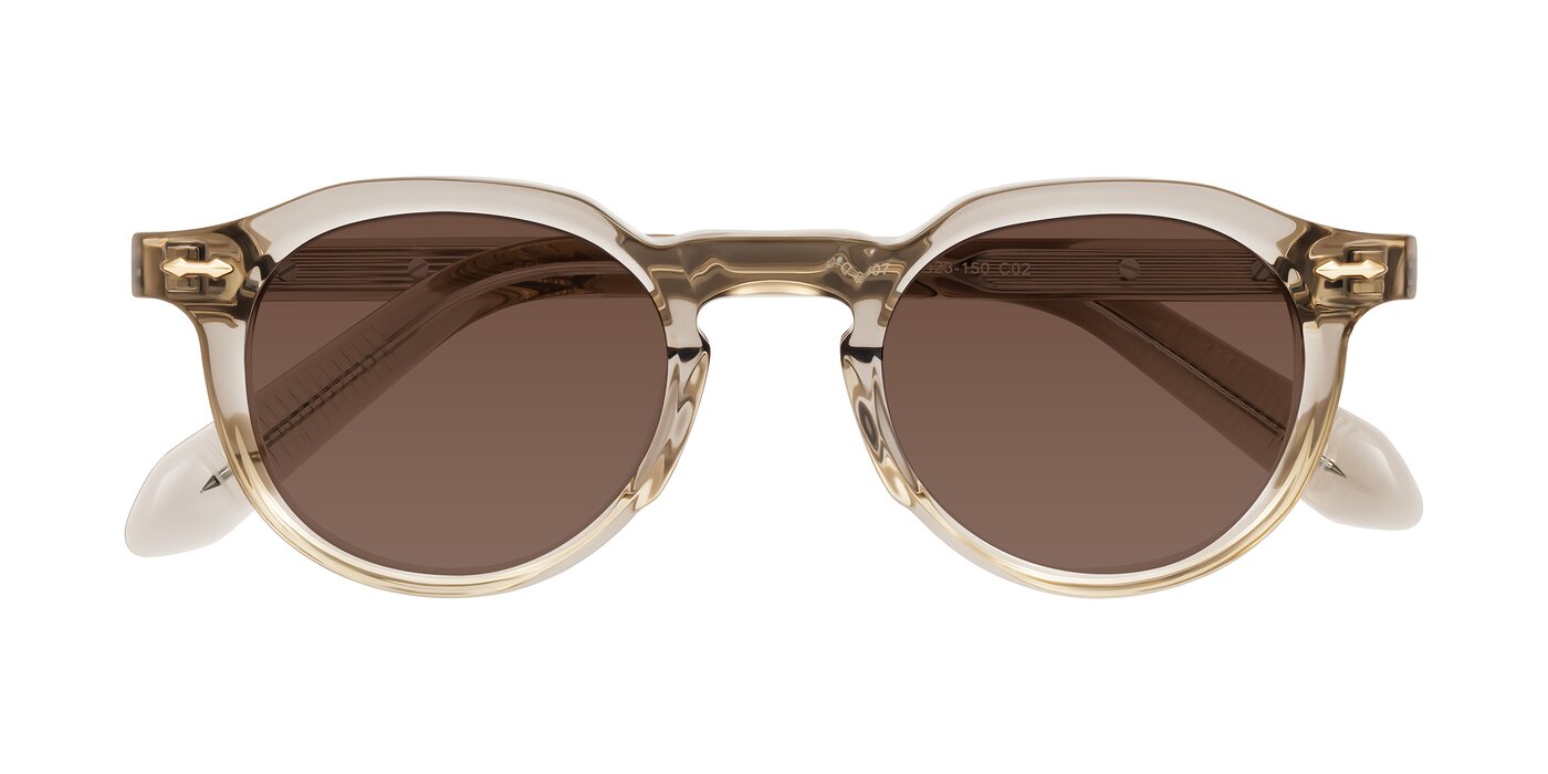 Lachard - Transparent Brown Tinted Sunglasses