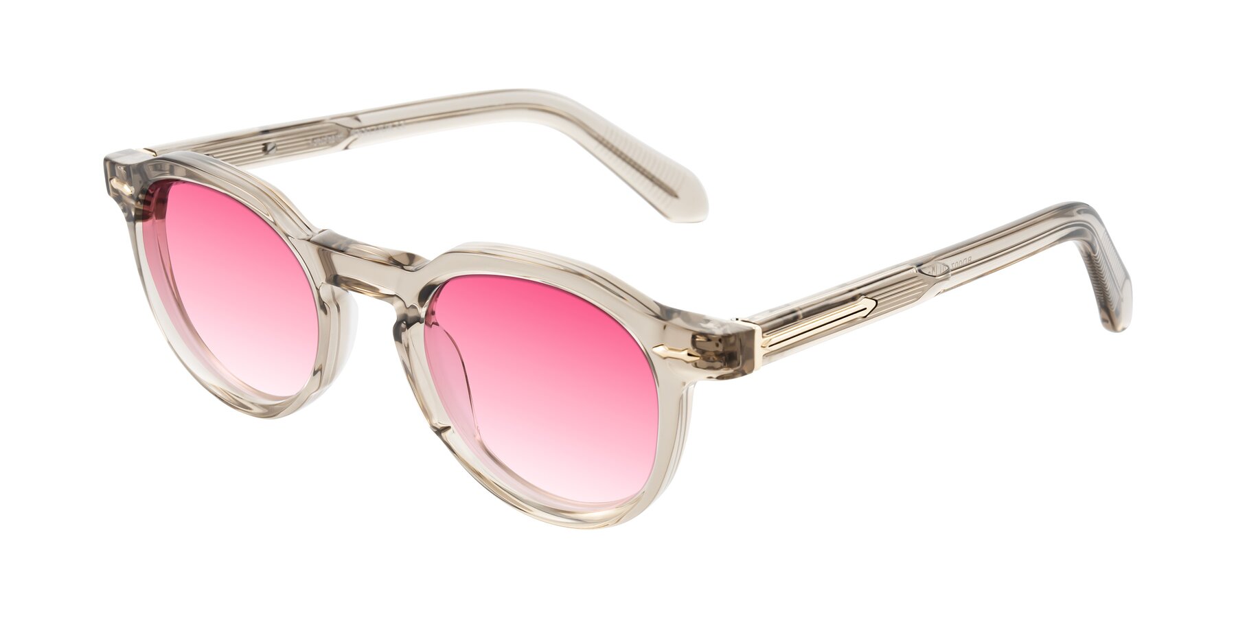 Angle of Lachard in Transparent Brown with Pink Gradient Lenses