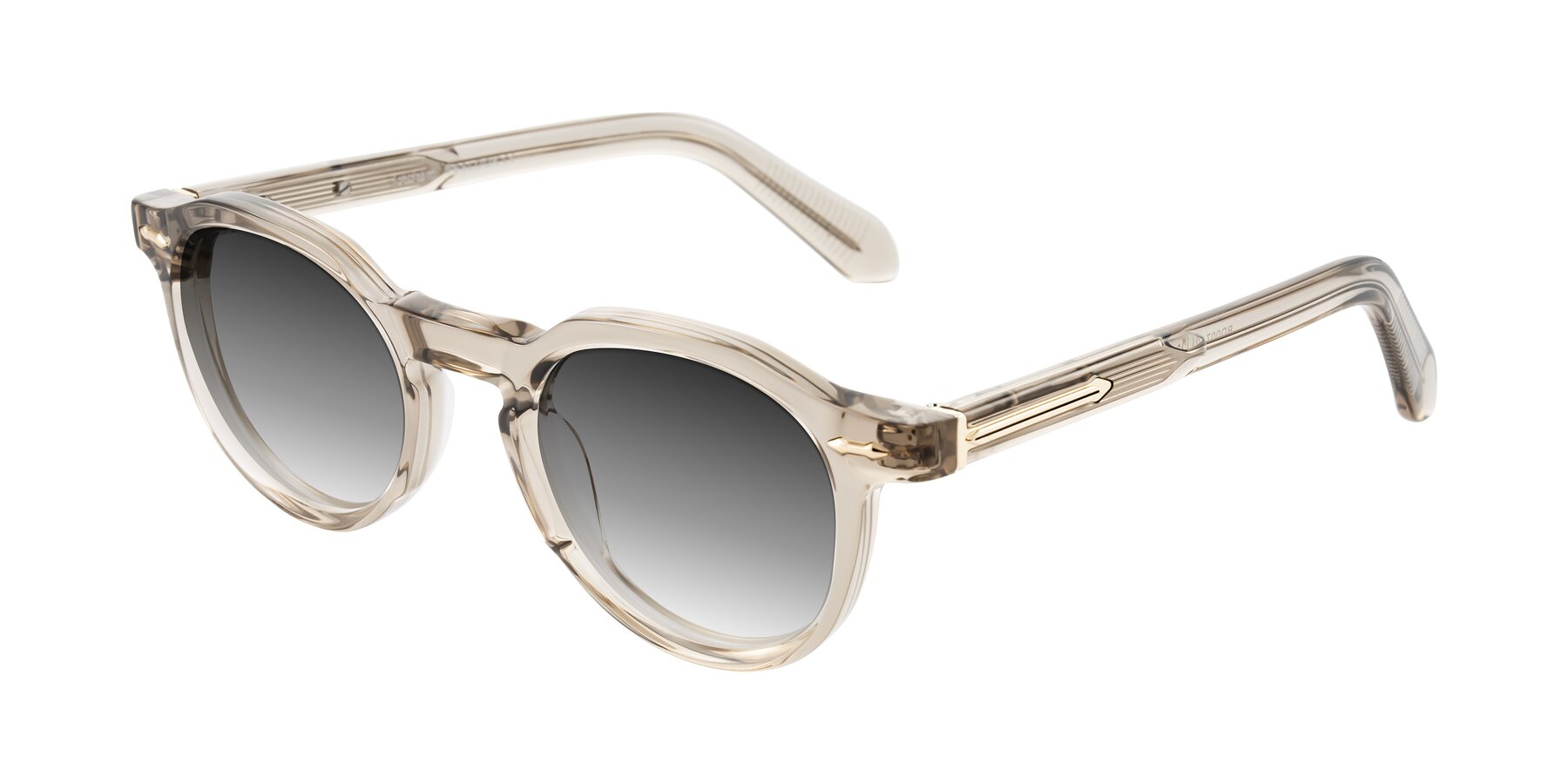 Angle of Lachard in Transparent Brown with Gray Gradient Lenses