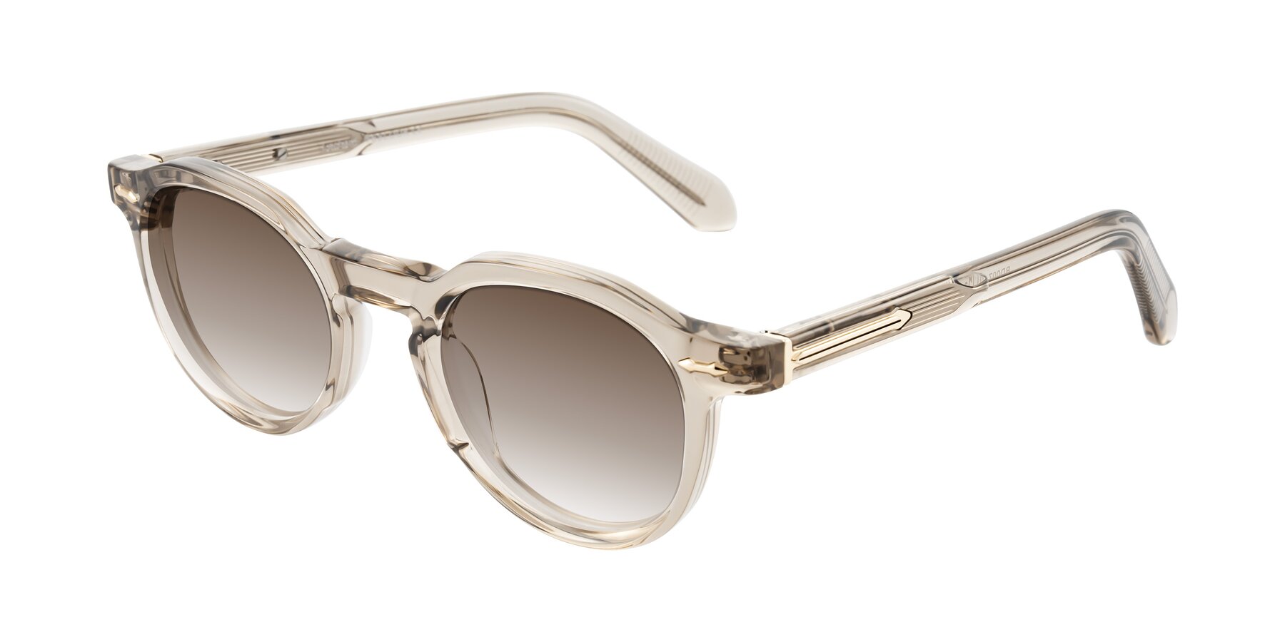 Angle of Lachard in Transparent Brown with Brown Gradient Lenses