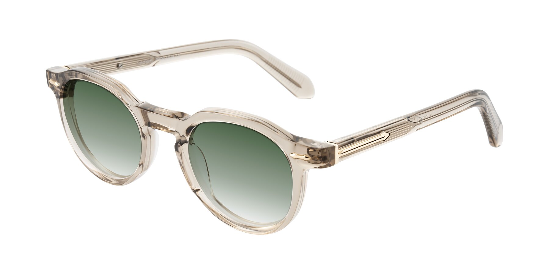 Angle of Lachard in Transparent Brown with Green Gradient Lenses
