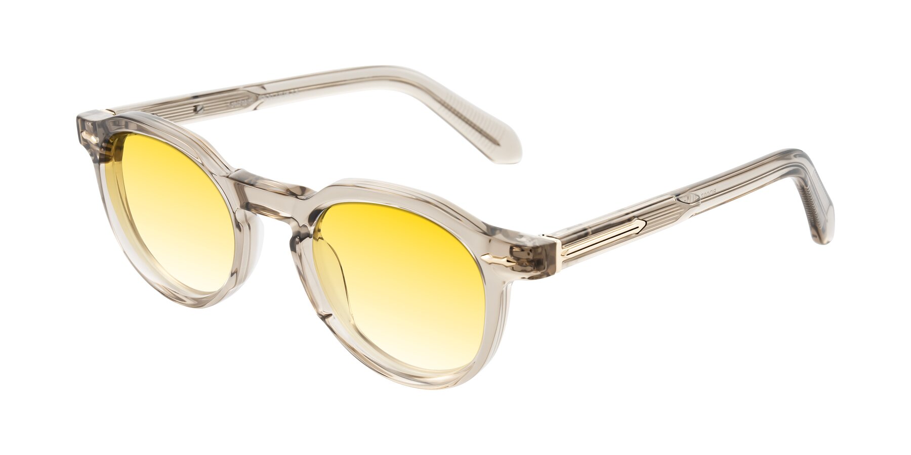 Angle of Lachard in Transparent Brown with Yellow Gradient Lenses