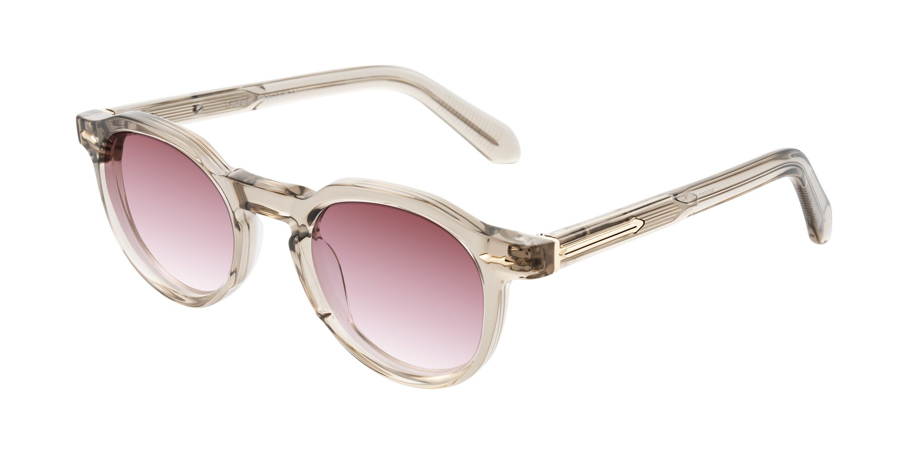 Angle of Lachard in Transparent Brown with Garnet Gradient Lenses