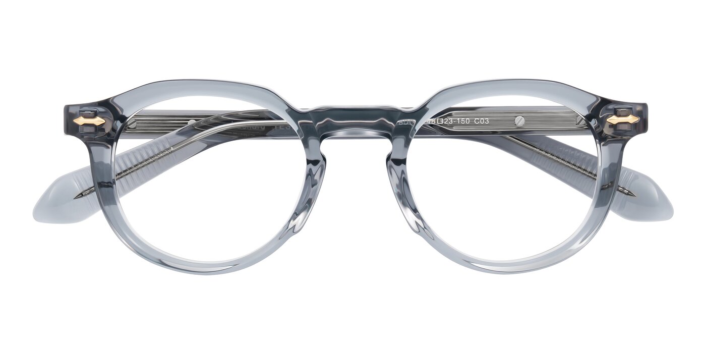 Lachard - Crystal Dusty Blue Reading Glasses