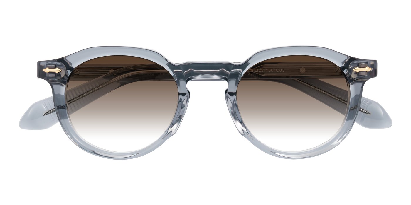 Lachard - Crystal Dusty Blue Gradient Sunglasses