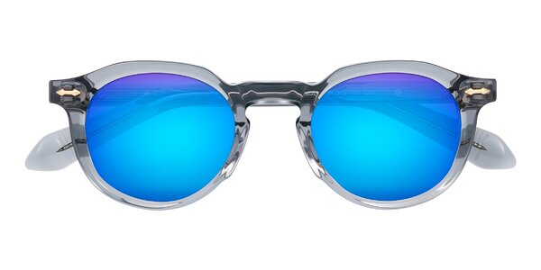 Front of Lachard in Crystal Dusty Blue