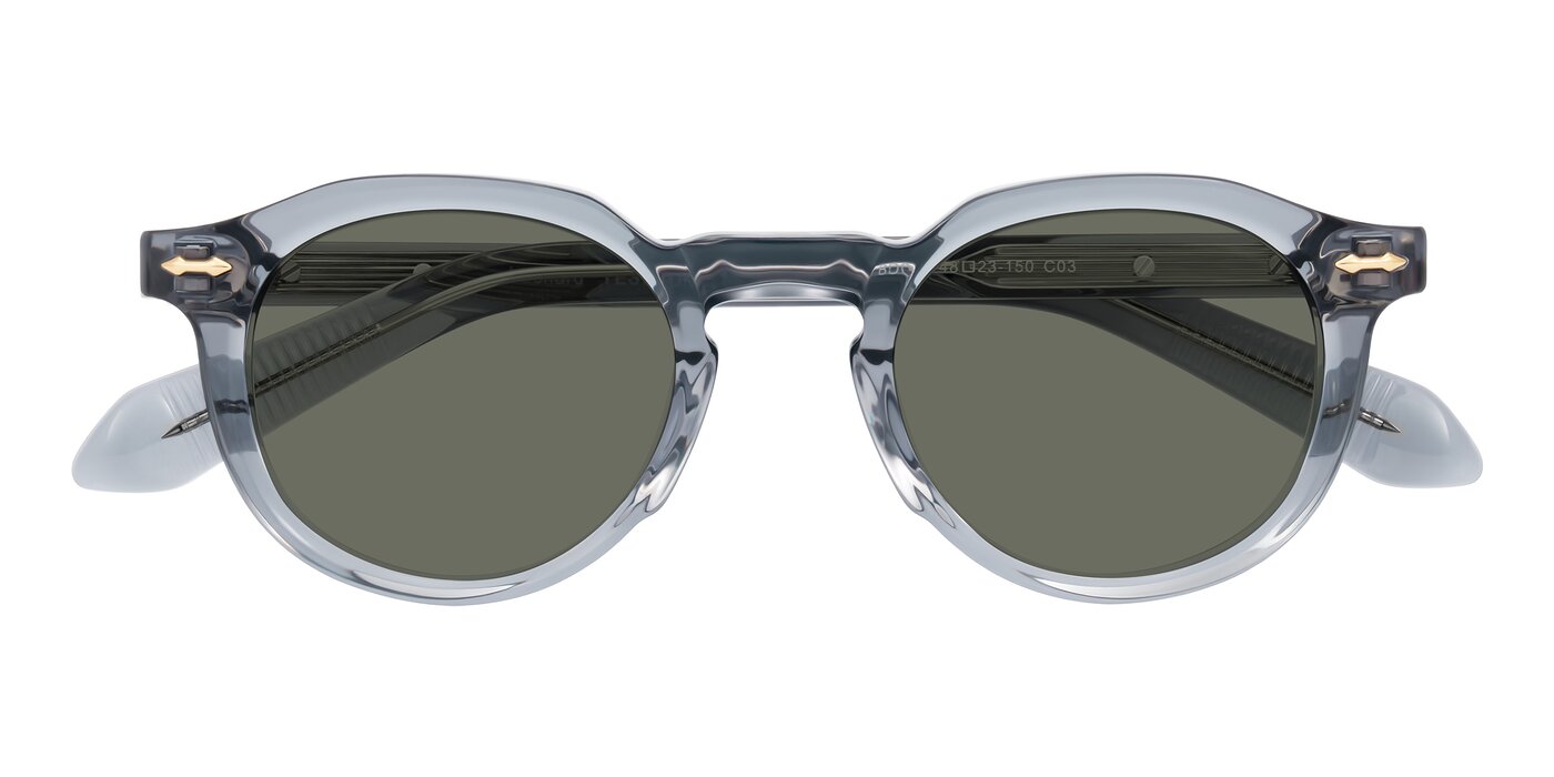 Lachard - Crystal Dusty Blue Polarized Sunglasses