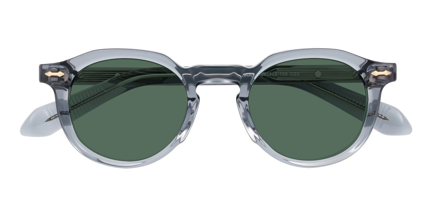 Lachard - Crystal Dusty Blue Polarized Sunglasses