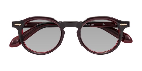 Front of Lachard in Dark Cherry