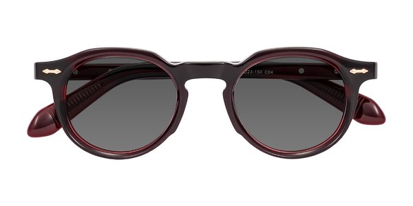 Front of Lachard in Dark Cherry