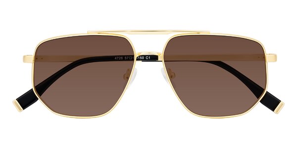 Front of Kailani in Gold/Matte Gold