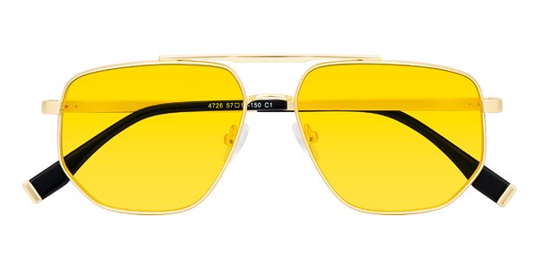 Front of Kailani in Gold/Matte Gold