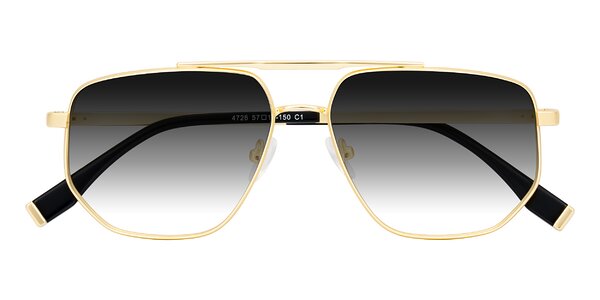 Front of Kailani in Gold/Matte Gold