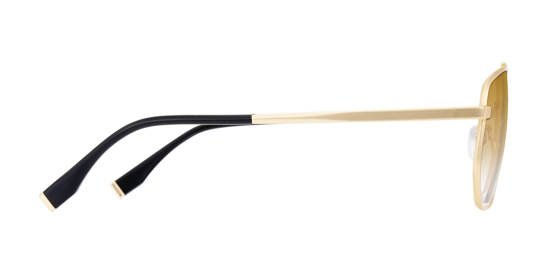 Side of Kailani in Gold/Matte Gold with Champagne Gradient Lenses