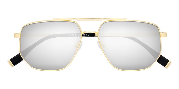 Front of Kailani in Gold/Matte Gold