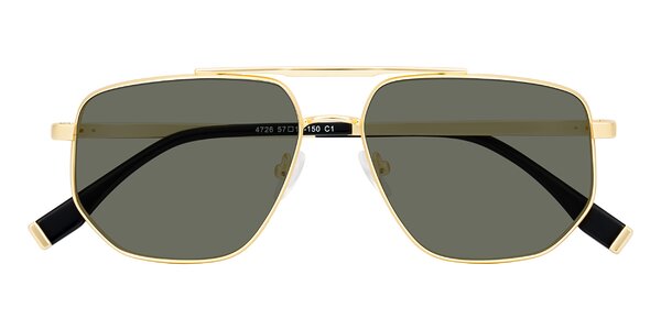 Front of Kailani in Gold/Matte Gold