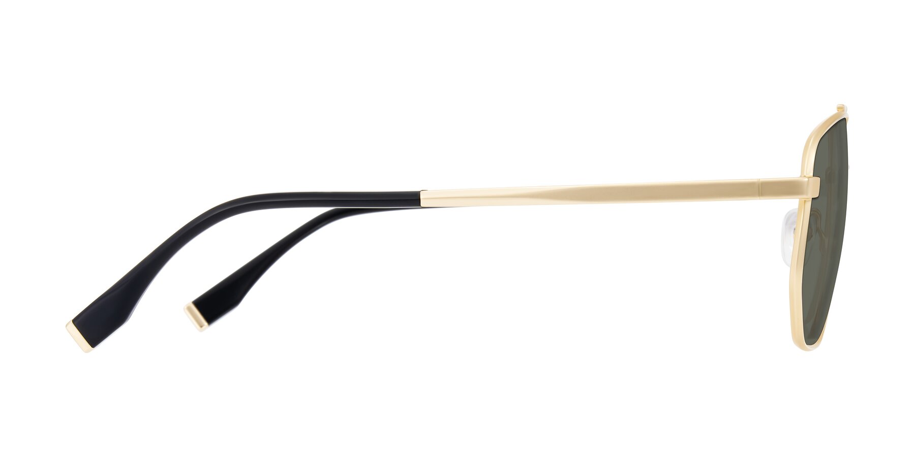 Side of Kailani in Gold/Matte Gold with Gray Polarized Lenses