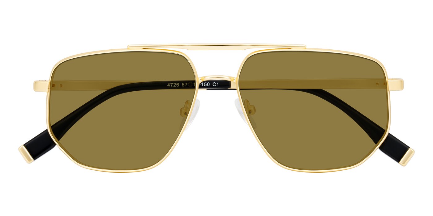 Kailani - Gold/Matte Gold Polarized Sunglasses
