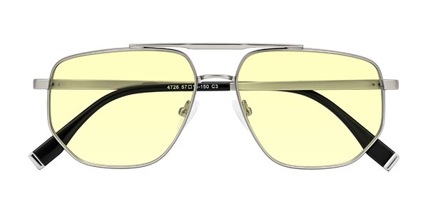 Front of Kailani in Silver/Matte Silver