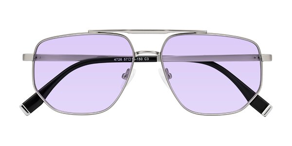 Front of Kailani in Silver/Matte Silver