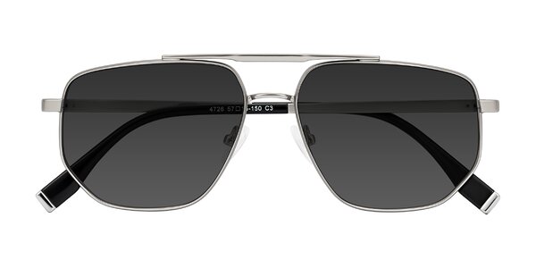 Front of Kailani in Silver/Matte Silver