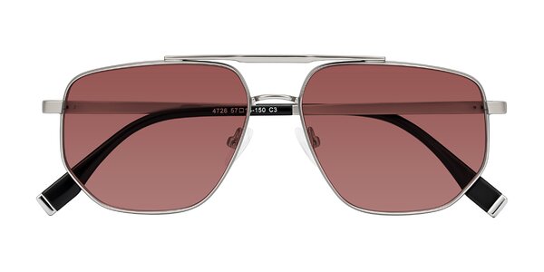 Front of Kailani in Silver/Matte Silver