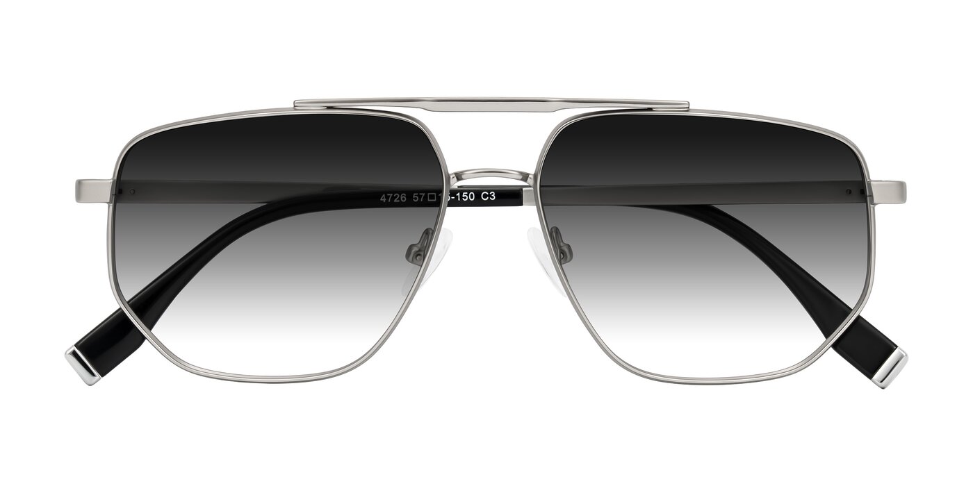 Kailani - Silver/Matte Silver Gradient Sunglasses