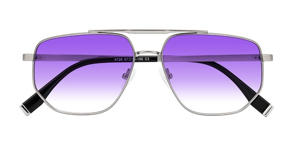 Front of Kailani in Silver/Matte Silver