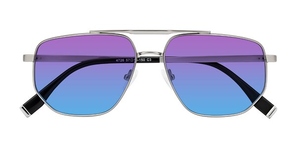 Front of Kailani in Silver/Matte Silver