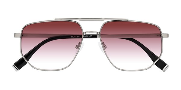 Front of Kailani in Silver/Matte Silver