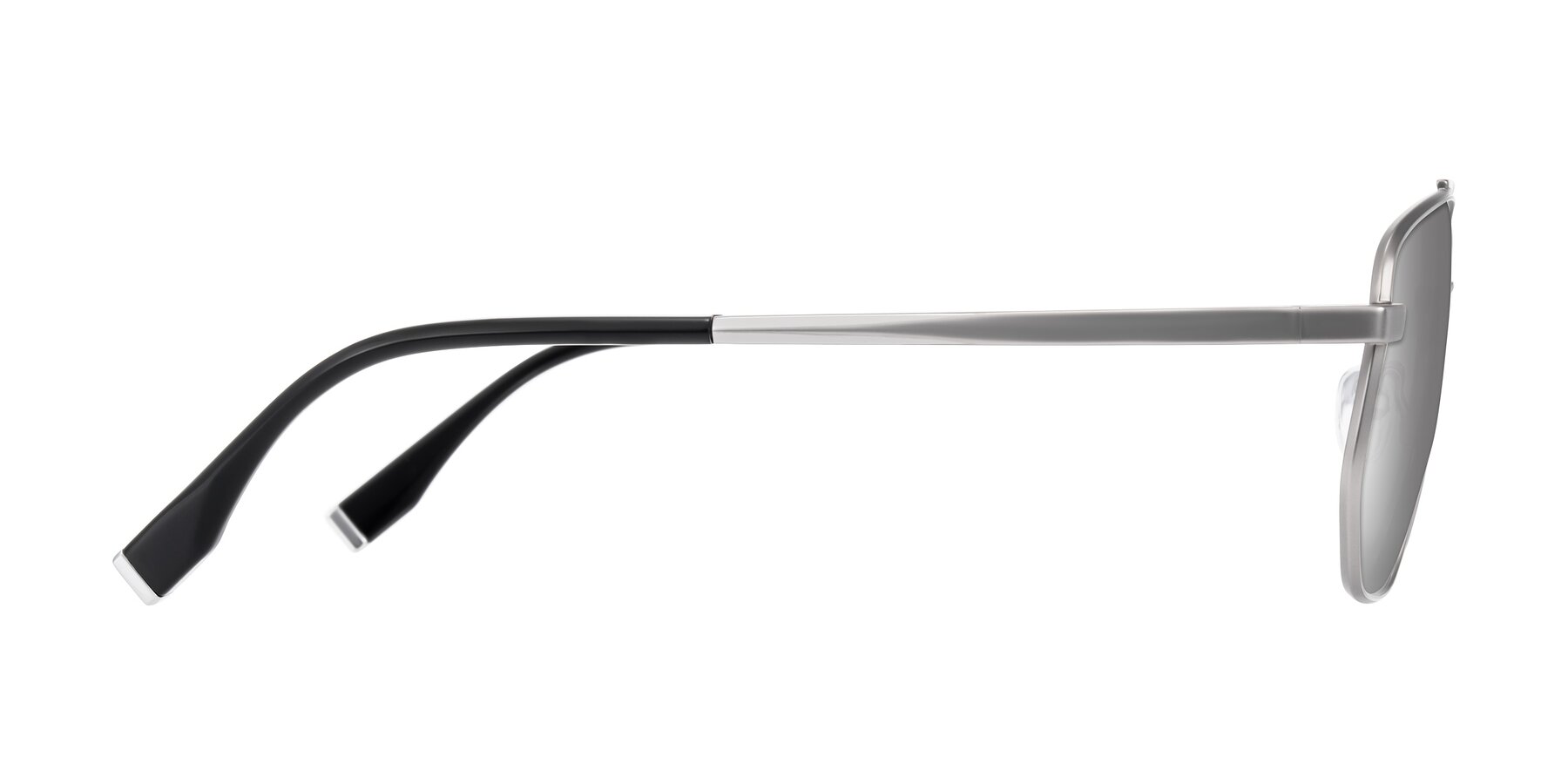 Side of Kailani in Silver/Matte Silver with Silver Mirrored Lenses