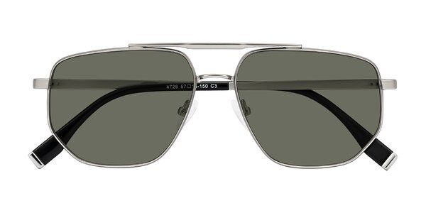 Front of Kailani in Silver/Matte Silver