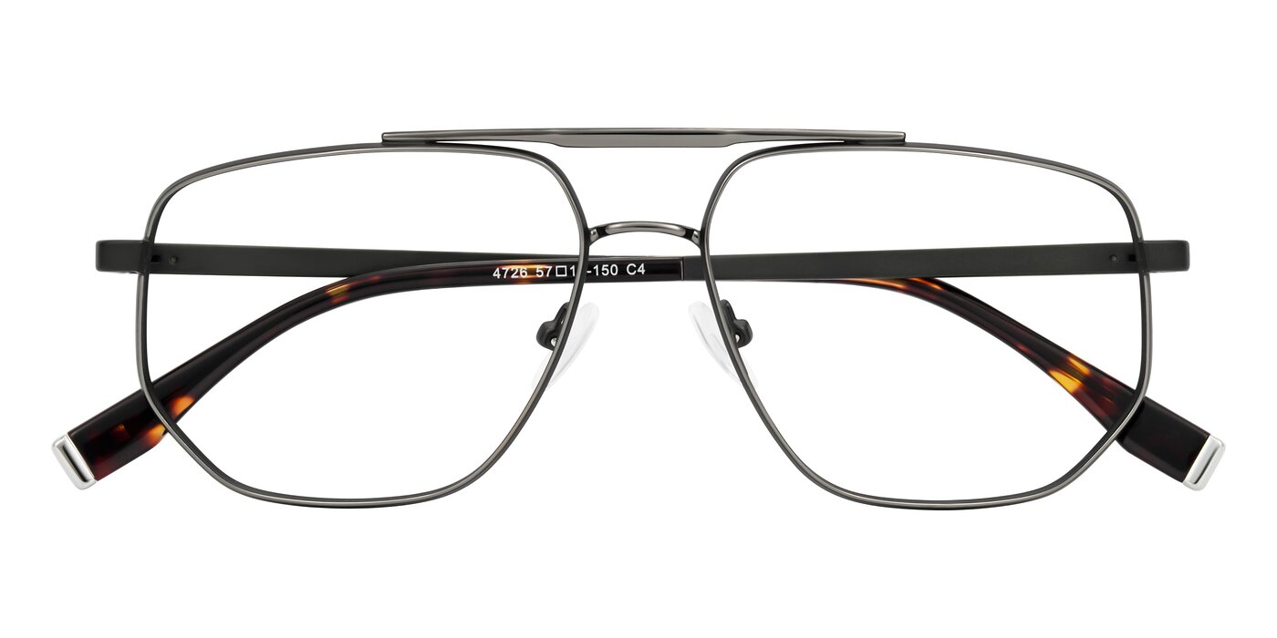 Kailani - Gunmetal/Matte Dark Green Eyeglasses
