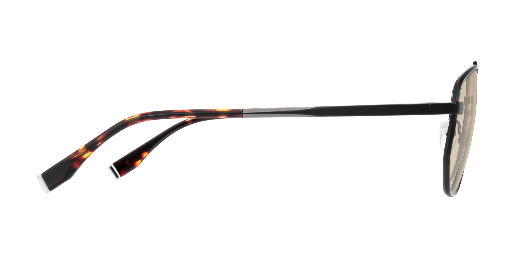 Side of Kailani in Gunmetal/Matte Dark Green with Light Brown Tinted Lenses