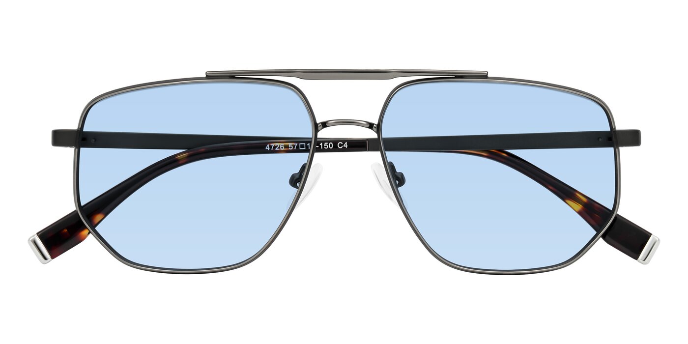 Kailani - Gunmetal/Matte Dark Green Tinted Sunglasses